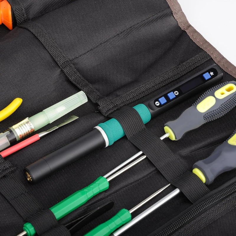 WeP 928D-IV Soldering Iron Kit with Fast Heating with C235 Tip, Dynamic Screen, Compact USB Soldering Iron with Tool Bag, Multi-Functional Cover, Type-C Charging, Sleep Mode, PD/QC Protocols - Image 2